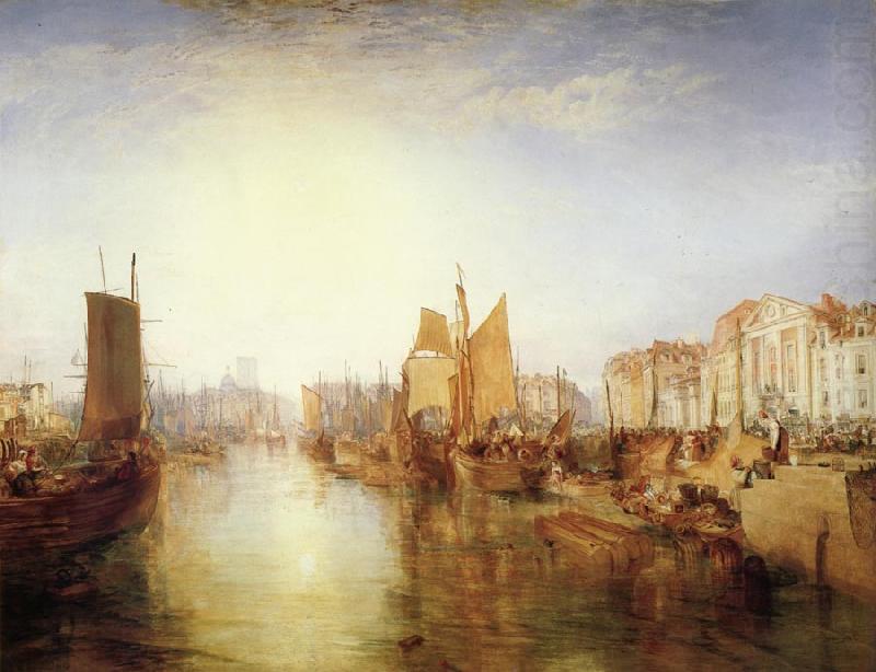 Joseph Mallord William Turner The harbor of dieppe china oil painting image